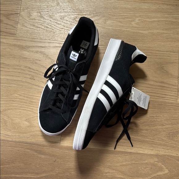 adidas Other - Adidas Campus ADV Black and White Sneakers Classic Design Size 13 NEW!